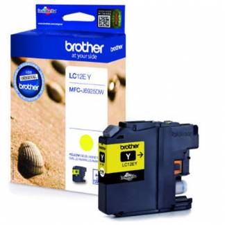 Brother LC12EY Gul Bl&aelig;kpatron, 1.200 sider