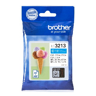 Brother LC3213C Cyan Bl&aelig;kpatron, 400 sider