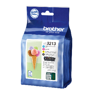 Brother LC 3213 Sort Gul Cyan Magenta 400 sider Blæk