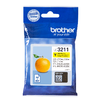 Brother LC3211Y Gul Bl&aelig;kpatron, 200 sider