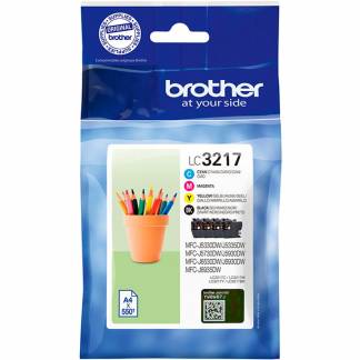 Brother LC3217VALDR CMYK Multifarve Blækpatron, 2.000 sider 