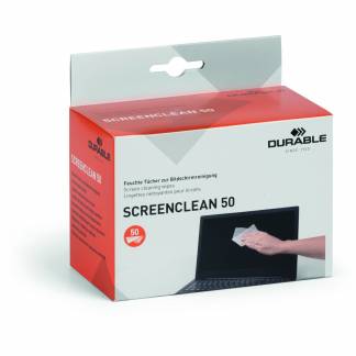 Durable renseservietter til skærme 50 stk 