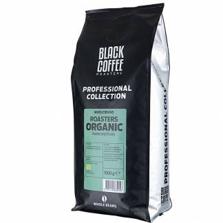 Black Coffee Organic kaffe hele bønner 1 kg 