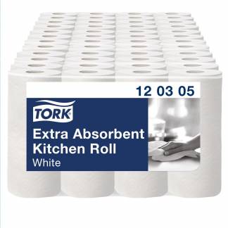 Tork 120305 Premium Ekstra Soft k&oslash;kkenrulle 12,2 mtr 3-lags 48 ruller 