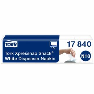 Tork 17840 Xpressnap Snack servietter N10 hvid 1125stk 