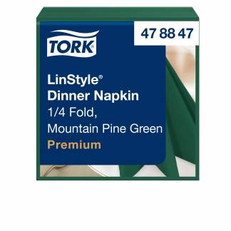 Tork 478847 Linstyle servietter 39x39cm grøn 50stk 