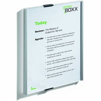 Durable INFO SIGN dør- og vægskilt i størrelsen 210x297 mm i farven sølv 