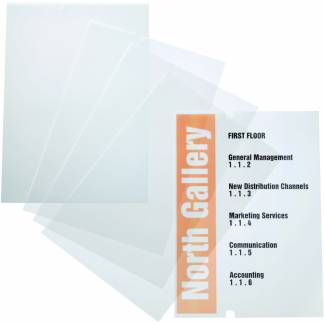 Durable CRYSTAL SIGN refill indstik til dørskilte 210x297mm transparent 