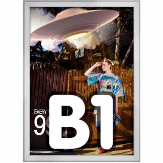 Twinco Twin Light snapramme i størrelsen 70x100 cm B1 i farven alu 