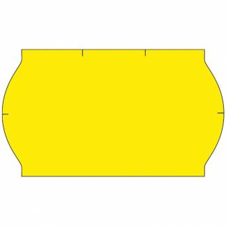 Prisetiketter permanent 26x16mm gul 1200stk