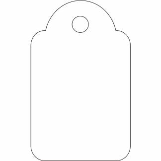 Apli h&aelig;ngem&aelig;rker 18x29mm hvid 1000stk