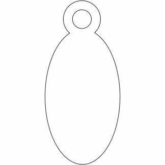 Apli h&aelig;ngem&aelig;rker 11x24mm hvid 1000stk