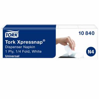 Tork 10840 Xpressnap servietter N4 hvid 1125stk 