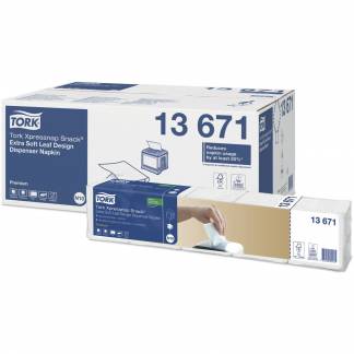 Tork 13671 N10 21,6x21,6 cm 500 servietter hvid 