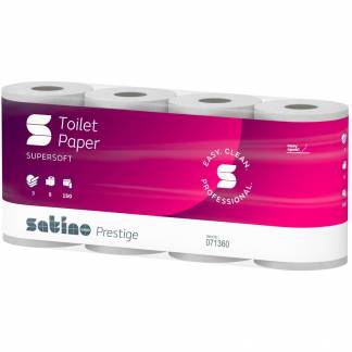 Satino Prestige toiletpapir 3lags hvid 64rl 