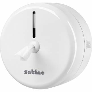 Satino Jumbo Centerfeed toiletpapirdispenser hvid 