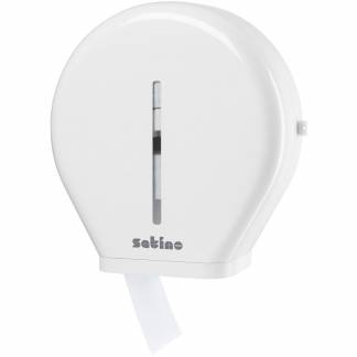 Satino Jumbo Large dispenser t/toiletpapir hvid 