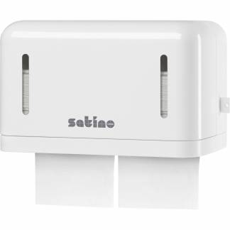 Satino Single Sheet toiletpapirdispenser hvid 