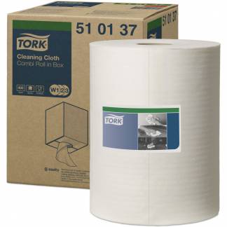 Tork 510137 W1/W2/W3 1lags aftørringsklud hvid 