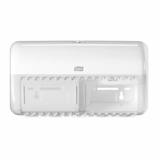 Tork 557000 T4 Twin toiletpapirdispenser hvid 