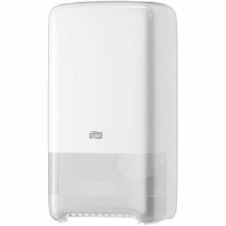 Toiletpapir Dispenser Tork Mid-size Twin T6 Hvid - 557500