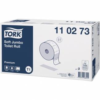 Toiletpapir Tork Premium Jumbo Soft T1 2-lags Hvid - 110273