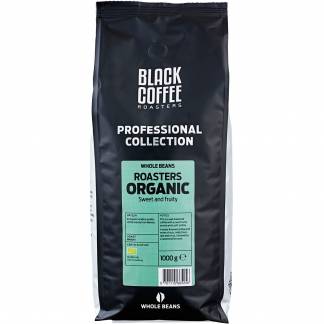 Black Coffee Organic kaffe hele bønner 1 kg 