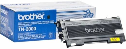 Brother TN-2000 Sort Lasertoner, 2.500 sider 
