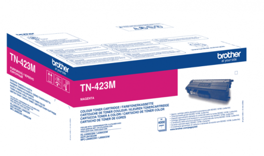 Brother TN-423M Magenta Lasertoner, 4.000 sider 