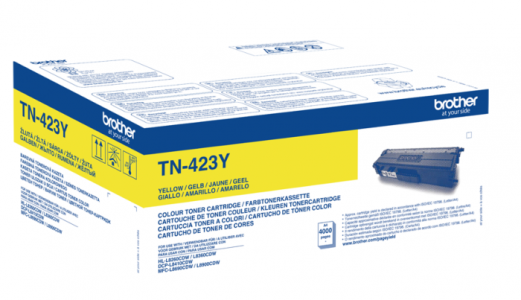Brother TN-423Y Gul Lasertoner, 4.000 sider 