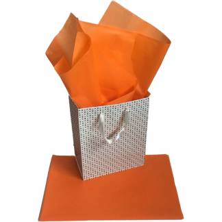 Silkepapir 75x50cm 14g orange 24ark