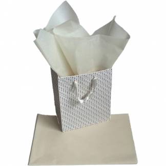 Silkepapir 75x50cm 17g creme 24ark