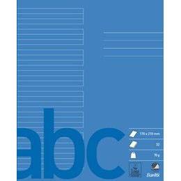 Bantex skoleh&aelig;fte 17x21cm 24 linjer koboltbl&aring; 