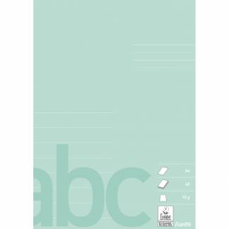 Bantex skoleh&aelig;fte A4 8 linjer st&oslash;vgr&oslash;n 