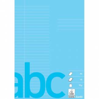 Bantex skoleh&aelig;fte A4 32 linjer lysebl&aring; 