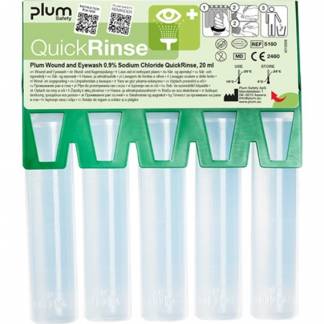 Plum S&aring;r- og &Oslash;jenskyl 0,9\% Natriumklorid QuickRinse 5x20ml