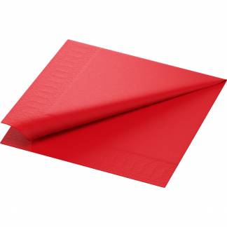 Duni Tissue servietter 40x40cm rød 125stk 