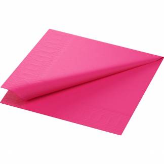 Duni Tissue 33x33cm servietter fuchsia 125stk 