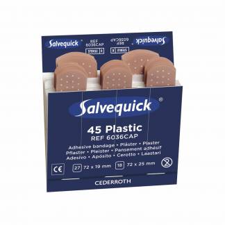 Salvequick plasticplaster refill 6x45stk 