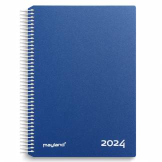 Mayland 2024 24218020 spiralkalender 24x18,5x2,1cm blå 