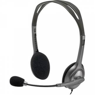 Logitech Stereo H111 h&oslash;retelefoner kablet Sort