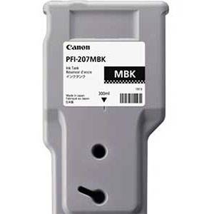 Canon PFI-207MBK 8788B001AA Mat Sort Blækpatron, 300 ml 