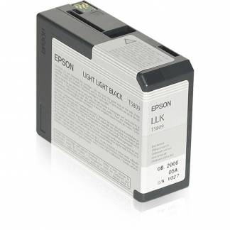 Epson C13T580900 Lys Lys Sort Bl&aelig;kpatron, 80 ml