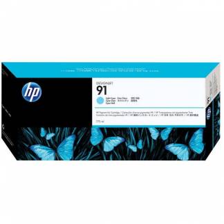 HP 91 C9470A Lys Cyan Bl&aelig;kpatron, 775 ml