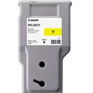 Canon PFI-207Y 8792B001AA Gul Blækpatron, 300 ml 