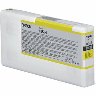 Epson T6534 C13T653400 Gul Bl&aelig;kpatron, 200 ml