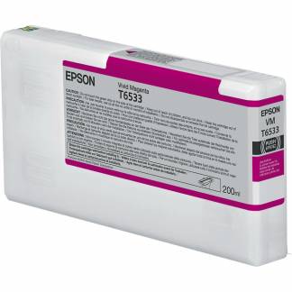 Epson T6533 C13T653300 Magenta Blækpatron, 200 ml 