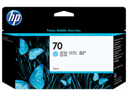 HP C9390A cyan bl&aelig;kpatron, 130 ml