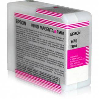 Epson T580A C13T580A00 Magenta Blækpatron, 80 ml 