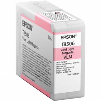 Epson T8506 C13T850600 Lys Magenta Blækpatron, 80 ml 